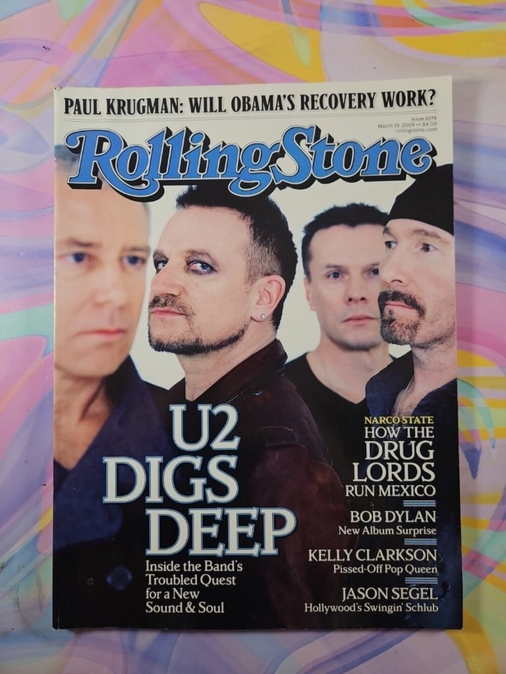 Rolling Stone Magazine March 19 2009 Issue | U2 Cover (No Label) 1074